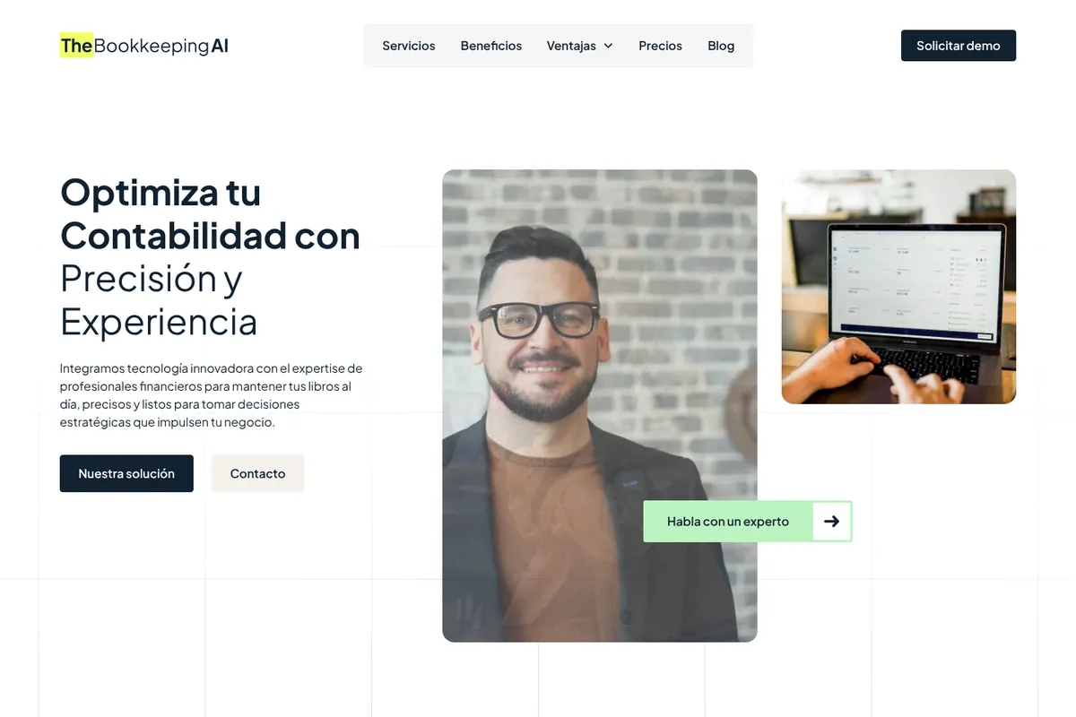 Sitio web de The Bookkeeping AI