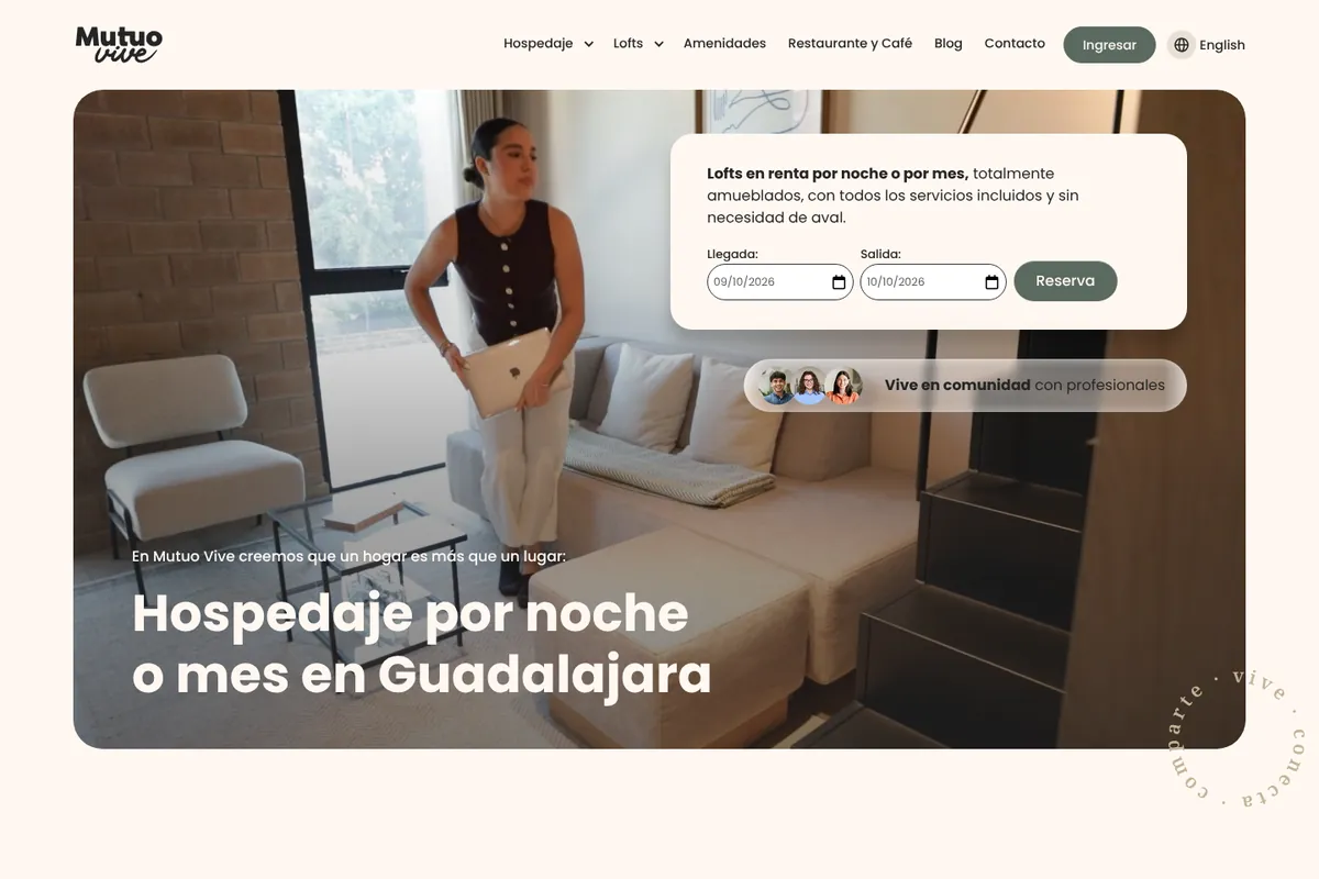 Sitio web de Mutuo Vive